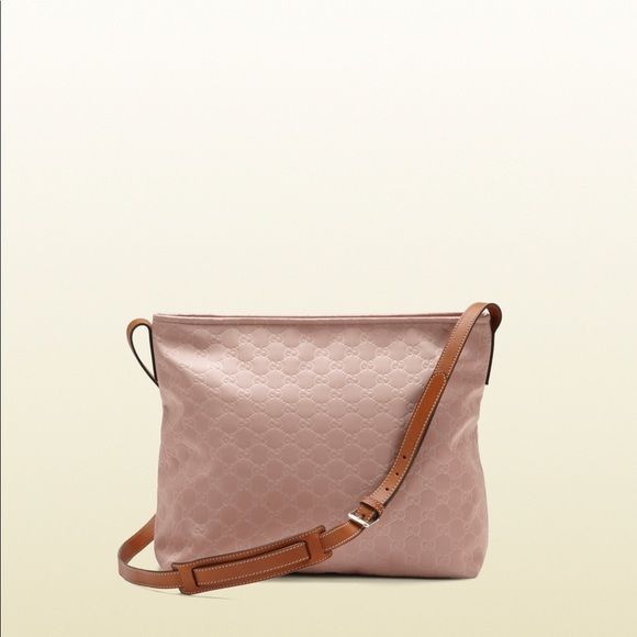 NWT Authentic Gucci Nylon Guccissima Messenger Bag - Picture 3 of 10